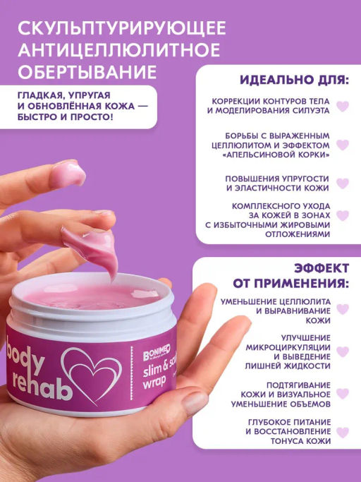 Обертывание антицеллюлитное скульптурирующее Bonimed, 250мл