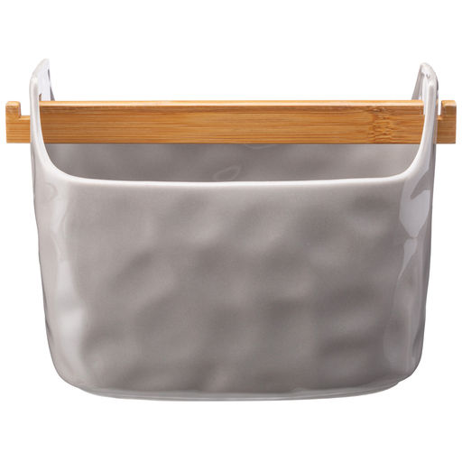 ПОДСТАВКА ПОД КУХОННЫЕ ПРИНАДЛЕЖНОСТИ BRONCO MEADOW 21,5*13,5*16,5 СМ СЕРЫЙ  фото 3