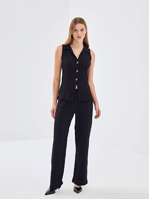 G?mlek Yaka Dokulu Kad?n Bluz