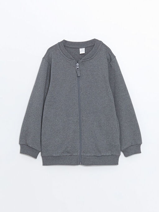 Basic Erkek Bebek Fermuarl? Sweatshirt