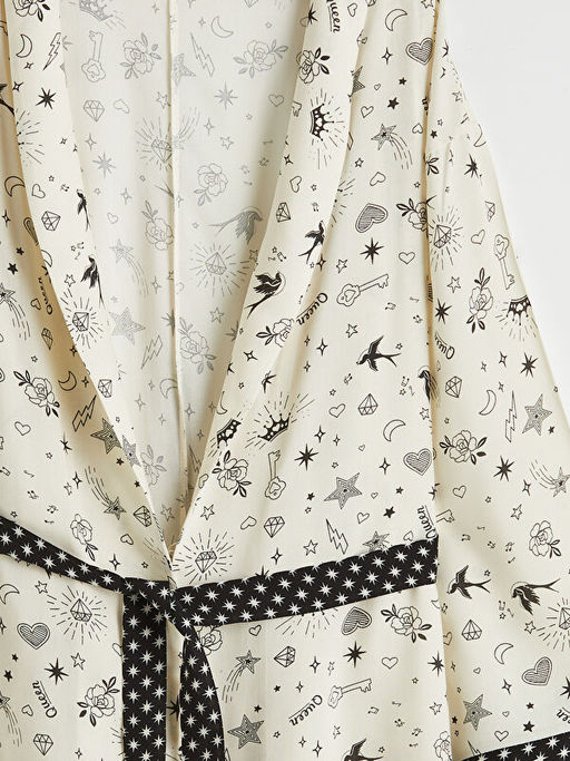 ?al Yaka Desenli Kad?n Sabahl?k