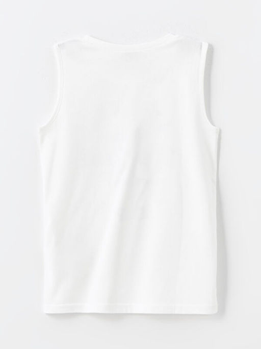 Bisiklet Yaka Bask?l? Erkek ?ocuk Atlet - Waikiki фото 2