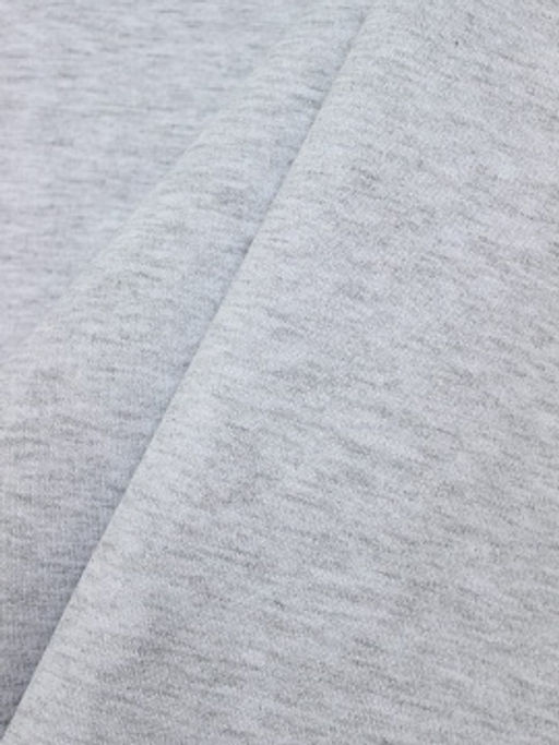 Футер 3-х нит. начес цв.Св.серый меланж, ш.1.83м, Пенье, хлопок-65% п/э-35%, 350гр/м.кв - Купава фото 4