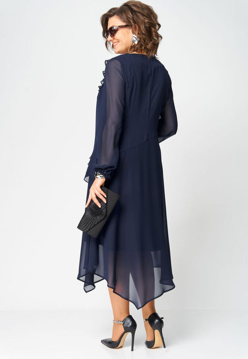 Платье EVA GRANT 7122В темно-синий