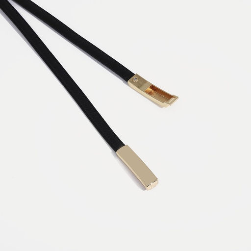 Ремень женский, ширина 1 см, пряжка металл, цвет чёрный - Simaland фото 2