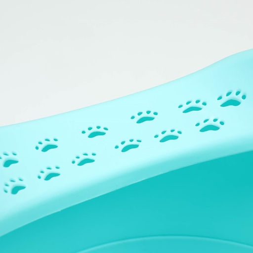 Туалет для кошек закрытый 47 x 47 x 35 см, бирюзовый - Пижон фото 5