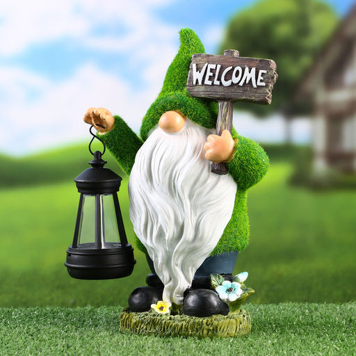 Садовый фонарь Гном Травянчик 9х15х25см - Take it easy фото 5