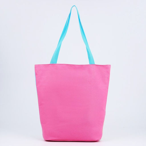 Сумка женская пляжная Hello summer, 39×32 см, розовая