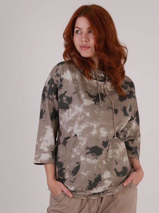 Женский спортивный прогулочный костюм светло-коричневый - Almond фото 8