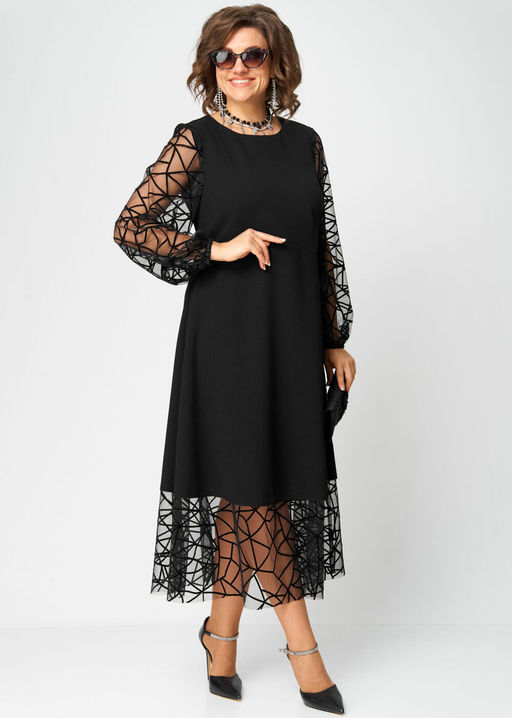 Платье EVA GRANT 7225Д черный