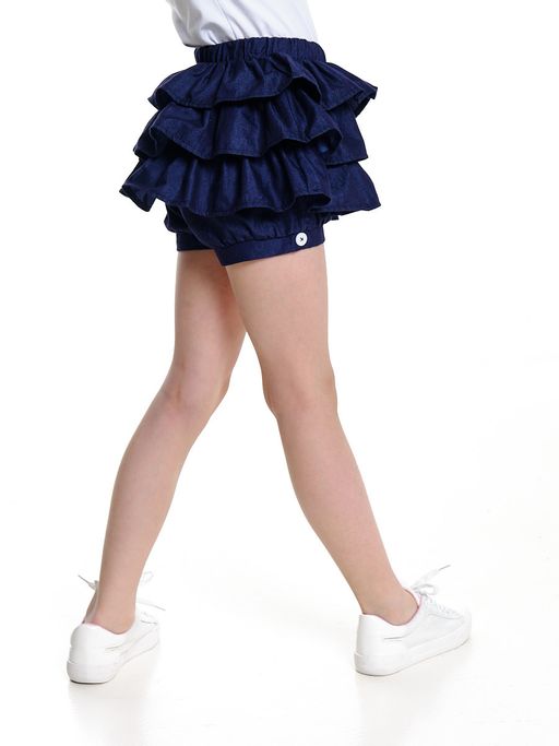 Джинсовые шорты для девочки UD 4334 т.джинс - Mini maxi фото 5