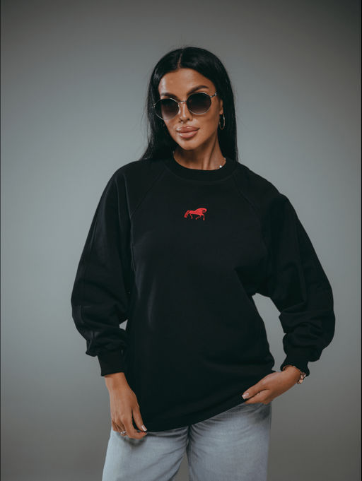 Символ свитшот женский (черный)