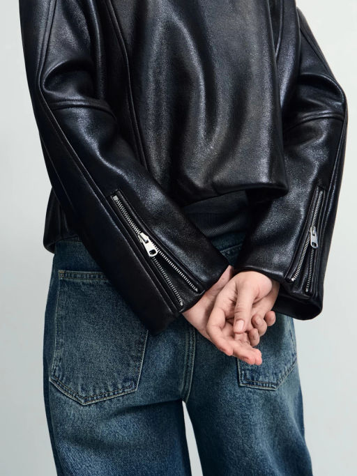 Куртка-косуха из искусственной кожи / Zarina