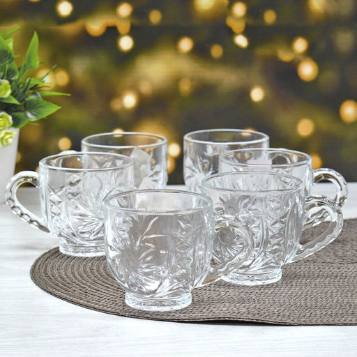 Набор кружек 6 шт 210 мл h-7,5 см., d-7,5 см. в уп. , арт. 201 ZB