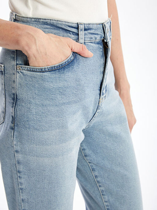 Straight Fit Kad?n Jean Pantolon