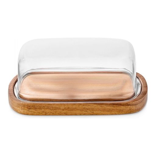 Масленка деревянная Walmer Organic, 17х11 см, цвет темное дерево  фото 3