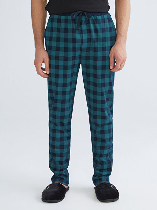 Standart Kal?p Ekose Erkek Pijama Alt