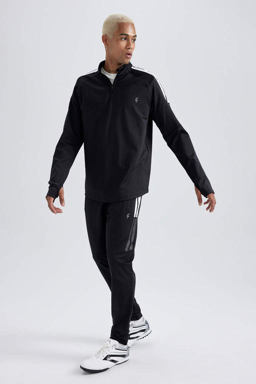 DeFactoFit Облегающие спортивные штаны для бега со стандартными штанинами и двойными карманами, тканевые спортивные штаны для бега для дайвинга  фото 4