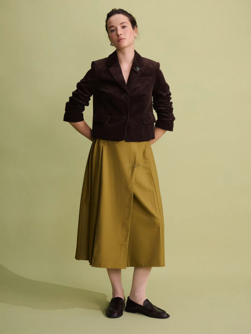 Миди юбка с брошью / Zarina