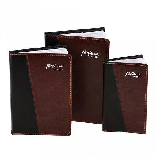 Ежедневник недатированный 9,7х17,3см, 96 листов в линейку, сшитый внутренний блок, обложка иск/кожа съемная, цвет черно-коричневый, матовый (Китай) - Домашняя мода фото 9