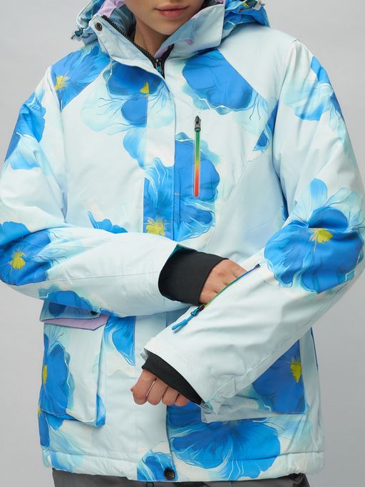 Горнолыжный костюм женский голубого цвета 020231Gl - Chunmai фото 13