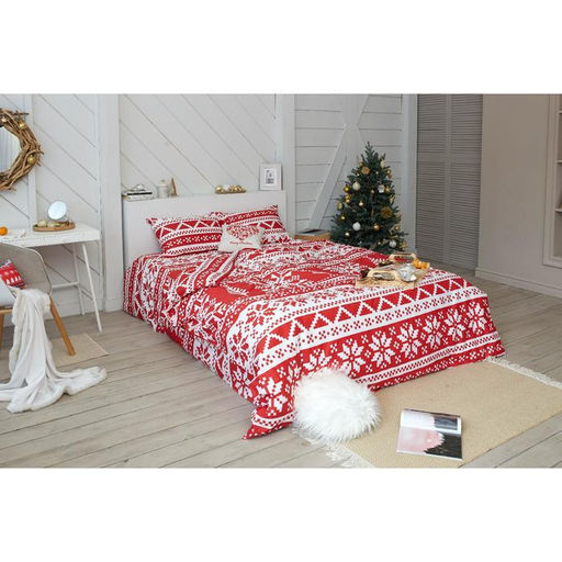 Постельное белье LoveLife евро Christmas ornament 200*217см,240*225см,50*70см-2шт  фото 8