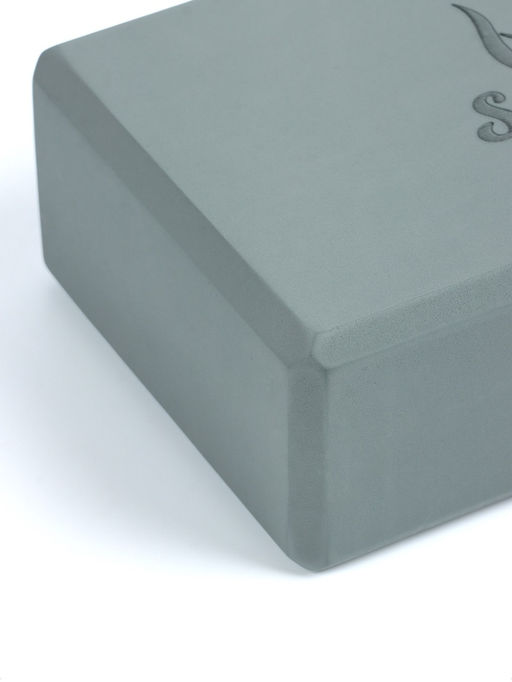 Блок для йоги 23×15×7.5 см, вес 120 г, серый