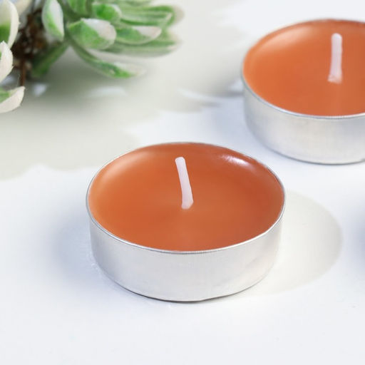 Цена за 2 шт. Набор свечей ароматических чайных «Капучино», в подарочной коробке, 6 шт.