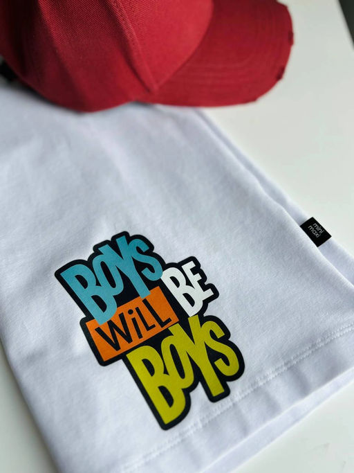 Футболка Boys 22-9010 белый - Mini maxi фото 9