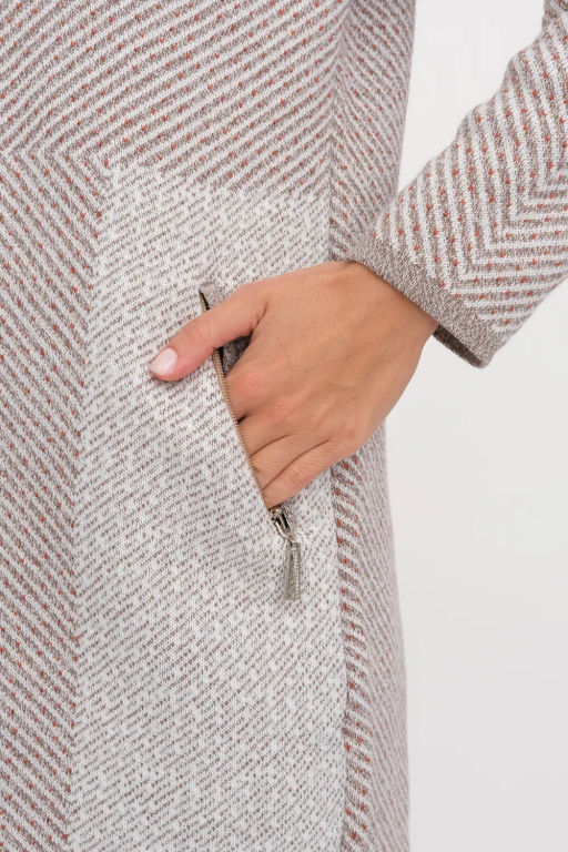 ЗЛАТА Кардиган С 2065/кофейный микс