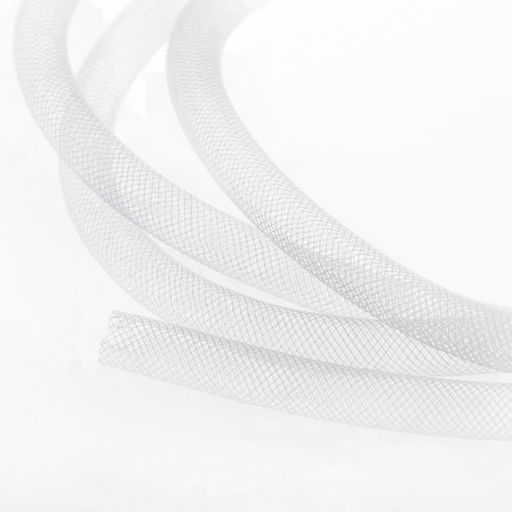 Бижутерная сетка-рукав, 8мм, 1 метр, цвет белый - Queen fair фото 2