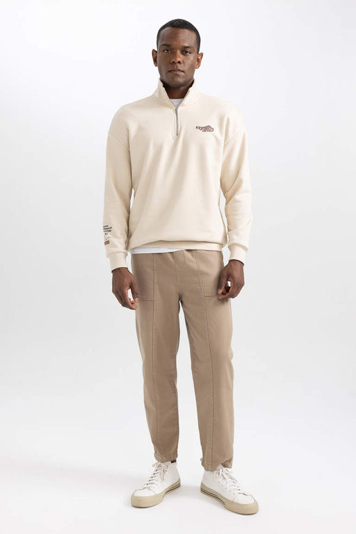 Габардиновые брюки прямого кроя Relax Fit - Defacto фото 5