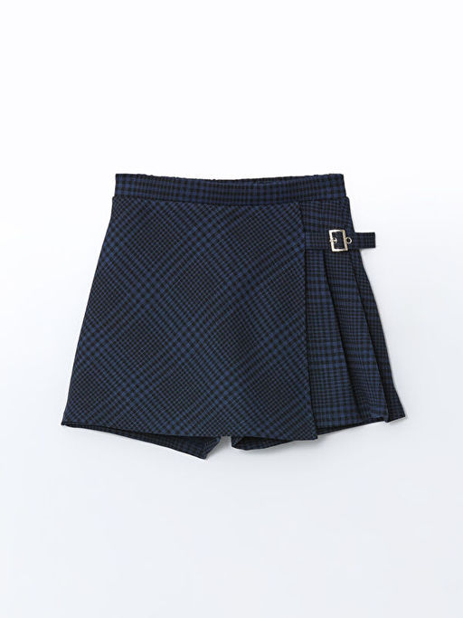 Beli Lastikli Ekose K?z ?ocuk ?ort Etek - Waikiki фото 4