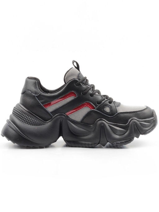 05-DHJ03-1 BLACK Кроссовки женские (нат.кожа, нат.замша, текстиль)