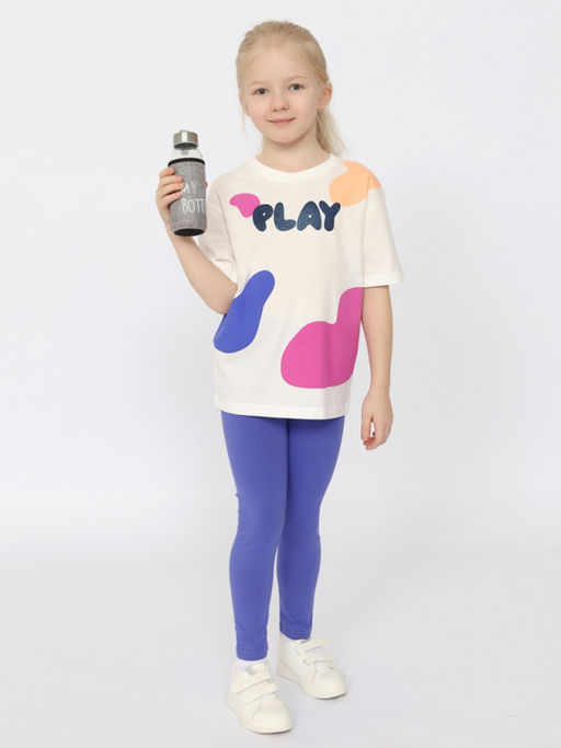 CRB wear/CSKG 63761-21-395 Футболка для девочки,экрю/Ex.Cherubino фото 6
