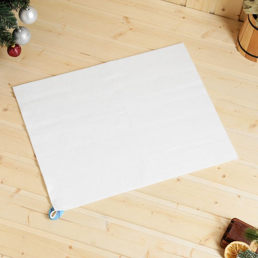 Набор для бани с принтом Водяной дракон: шапка, рукавица, коврик, голубой, р. 41-43 - Simaland фото 4