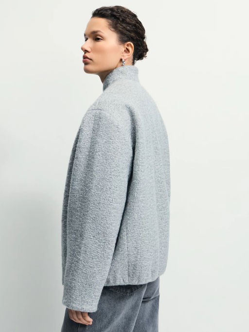 Куртка оверсайз из пальтовой ткани / Zarina  фото 7