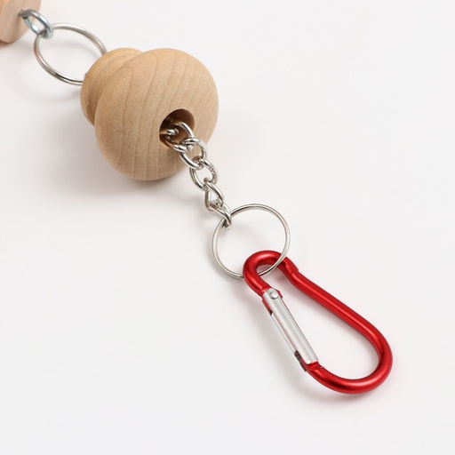 Игрушка для птиц, бусы на канатах, 38 см, микс цветов - Пижон фото 4