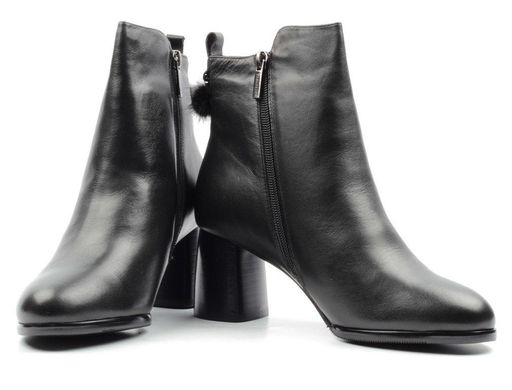 04-PAYH02-01Z BLACK Угги женские (натуральная замша, 100% шерсть, натуральный мех)