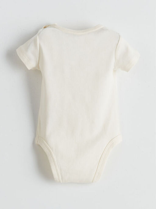 Bask?l? Erkek Bebek ??t??tl? Bodysuit