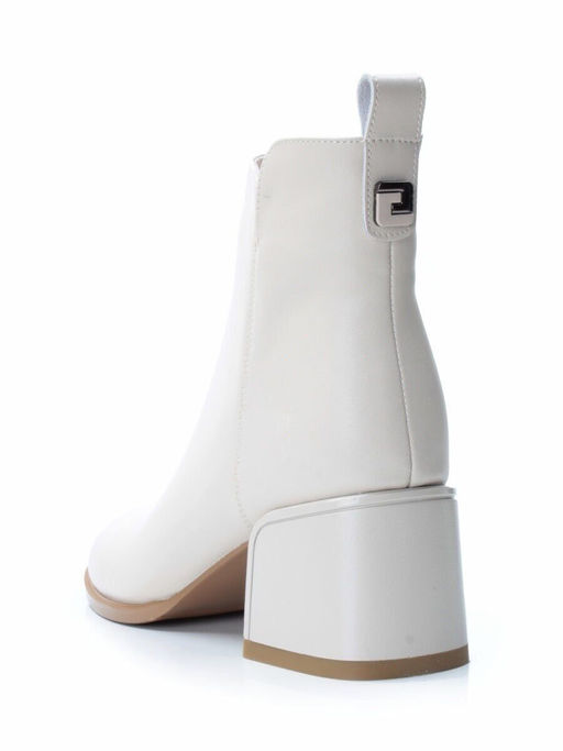 01-PCM341-2 BEIGE Ботинки демисезонные женские (натуральная кожа, байка)