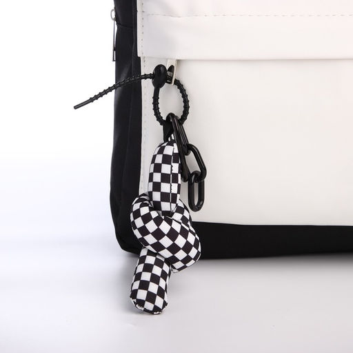 Рюкзак текстильный с карманом кожзам, 38х29х11 см, черный - Nazamok фото 5