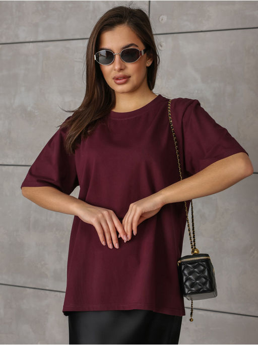 Футболка Базовая Шоколад женская - София фото 4