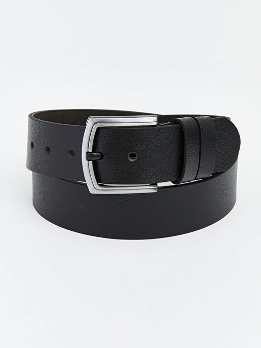 Deri G?r?n?ml? Erkek Kemer