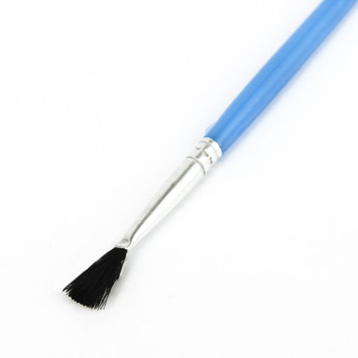 Цена за 2 шт. Набор кистей для рисования, нейлон, 6 штук, плоские, пластиковые цветные ручки, международный размер