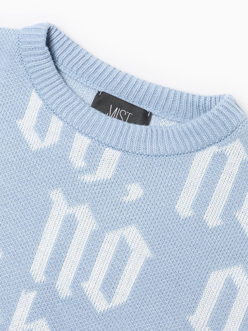 Джемпер женский MIST Knitwear, размер 48-50, голубой