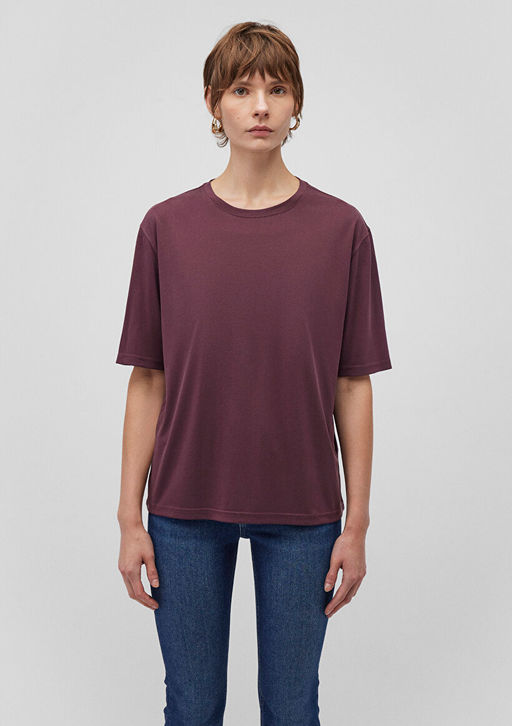 TENCEL TM Mor Modal Basic Tisort - Mavi фото 3