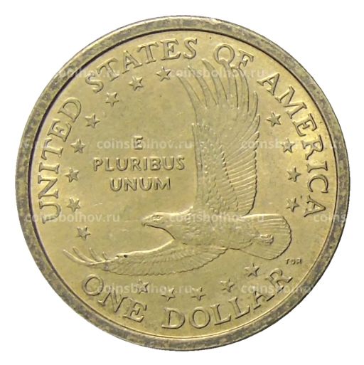 1 доллар 2000 года P США Сакагавея Парящий Орел