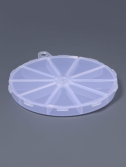 Органайзер для хранения мелочей, 10 ячеек, d=12.8×1.5 см, прозрачный