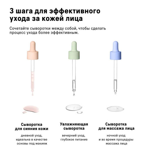 The Act Набор сывороток 4 : для сияния кожи лица; увлажняющая; масло для лица  фото 7